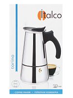 Кофеварка гейзерная ITALCO TORINO на 6 порций 240 мл