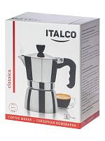 Кофеварка гейзерная ITALCO CLASSICA на 6 порций 240 мл