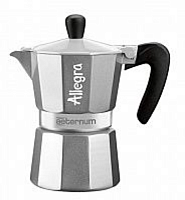 Гейзерная кофеварка Bialetti Aeterum Allegra Petra Silver 3 порции серебристая 120 мл СЛ